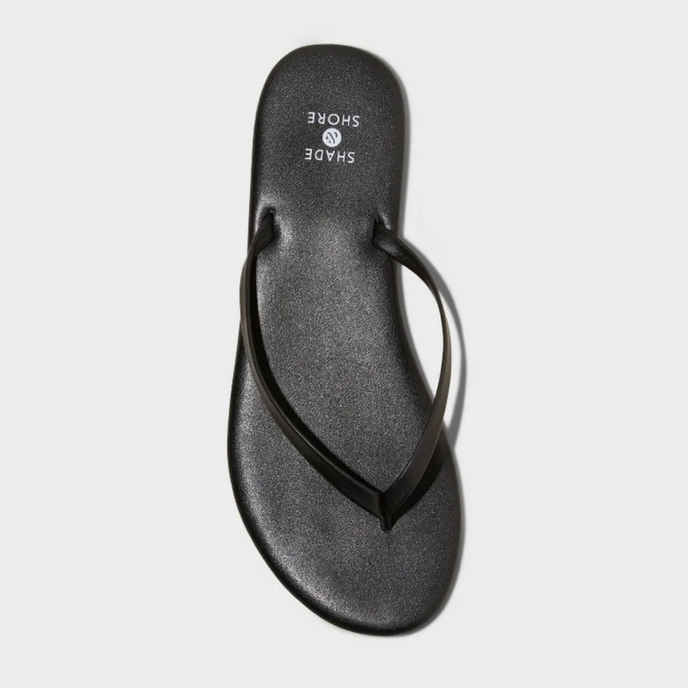 Women’s Cali Flip Flop Sandals - Shade & Shore - Black - Size 10 - Picture 3 of 5